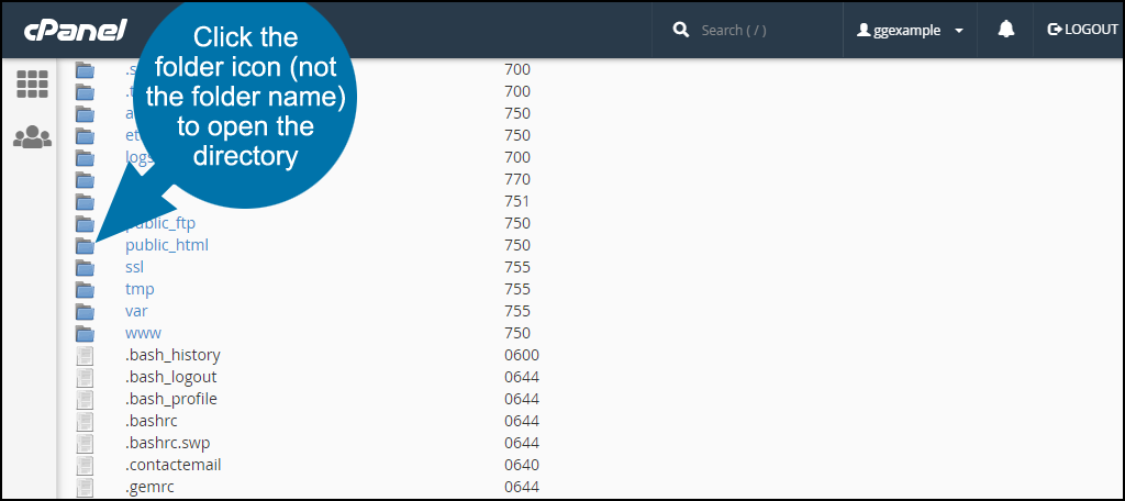 how to make image thumbnails in cPanel, step 3