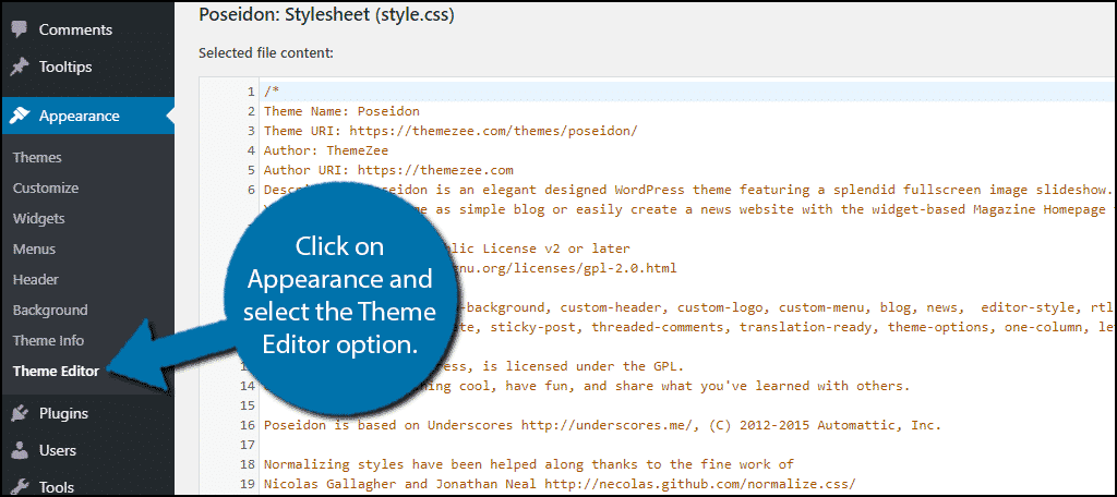 Select Theme Editor