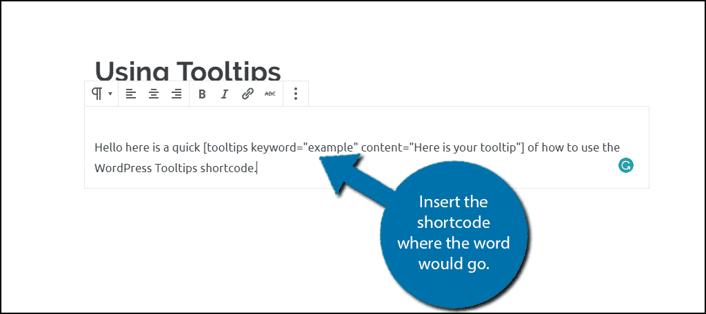 Shortcode Example