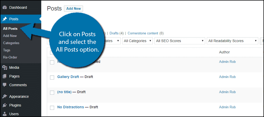 Select All Posts Option