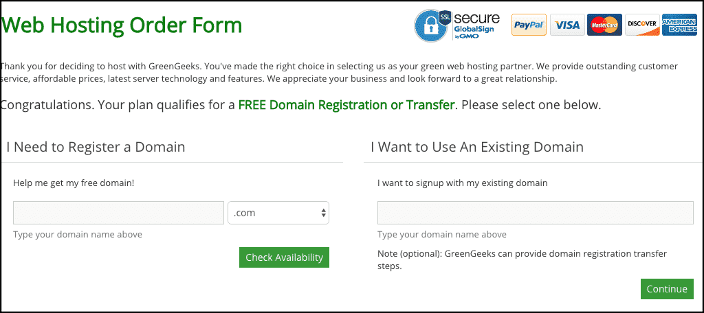 Register domain name