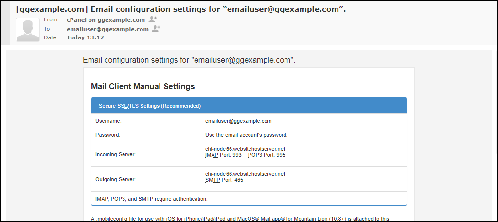 set up an email account in cPanel, step 5