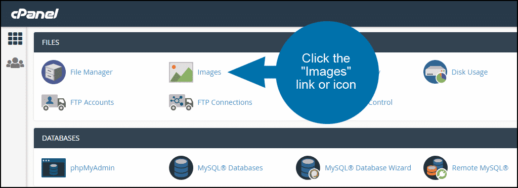 cPanel image format conversion step 1