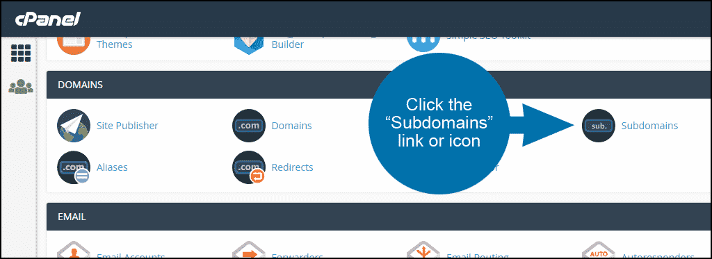how to create a subdomain in cPanel