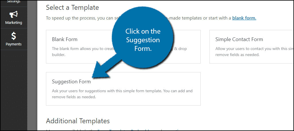 Suggestion Form