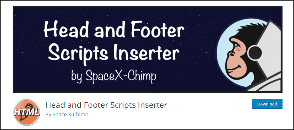 Head and Footer Script Inserter
