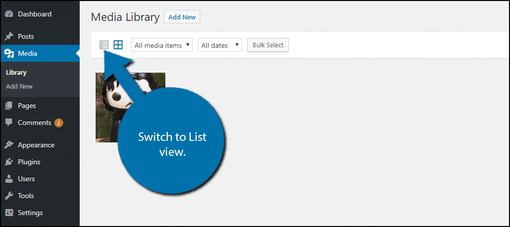 Switch To List View