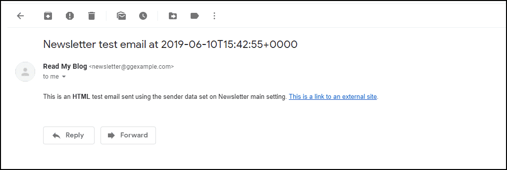 you will receive an email from the system