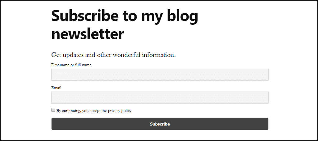 My Newsletters