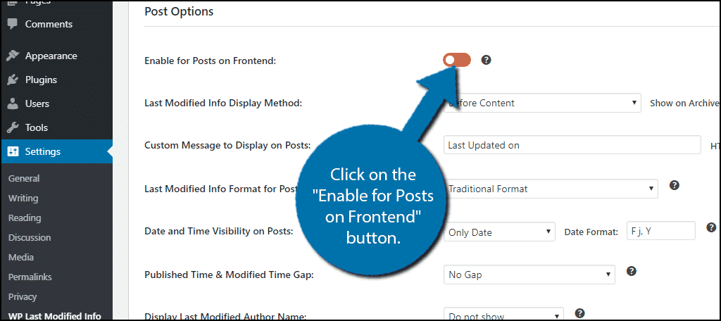 Turn Plugin On