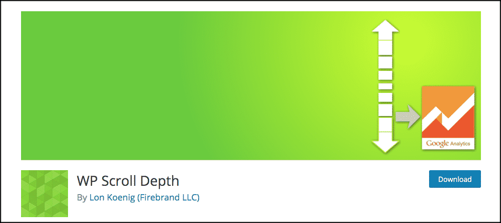 WP scroll depth tracking plugin