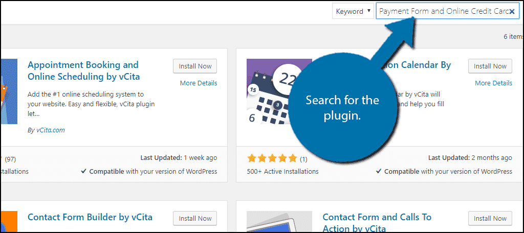Search for Plugin