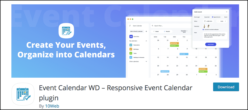 Event Calendar wd