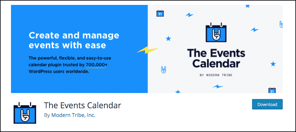 The Events Calendar – WordPress plugin