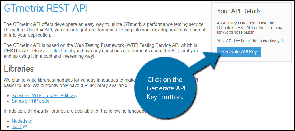 Generate API Key