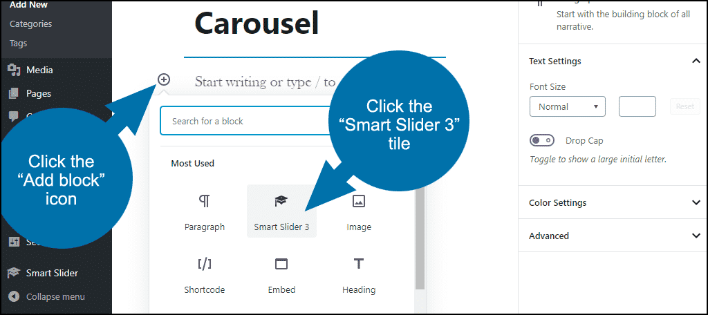 click the "Smart Slider 3" tile