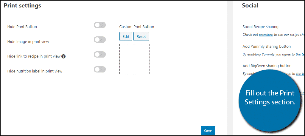 Print Settings