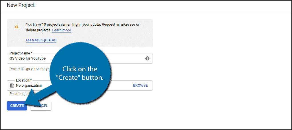 Create Button