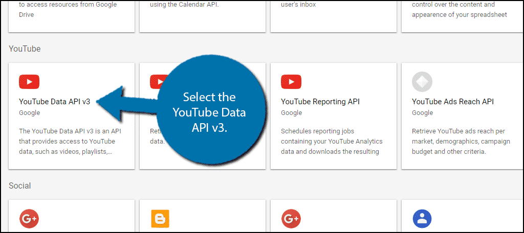 YouTube Data API v3