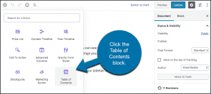 How to Add a Table of Contents Block to Gutenberg in WordPress - GreenGeeks