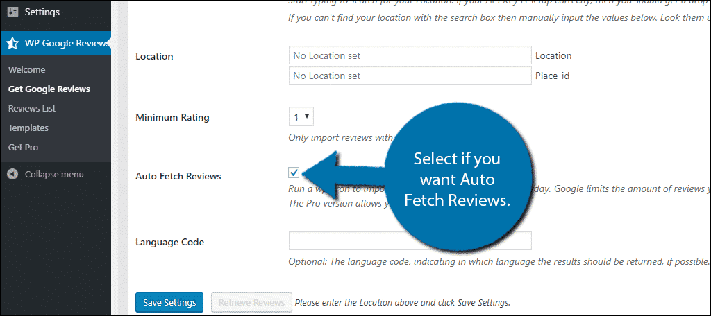 Auto Fetch Reviews