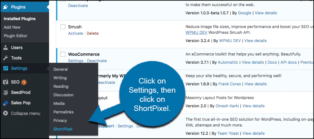 Click settings short pixel