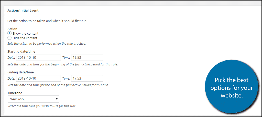 Select Settings