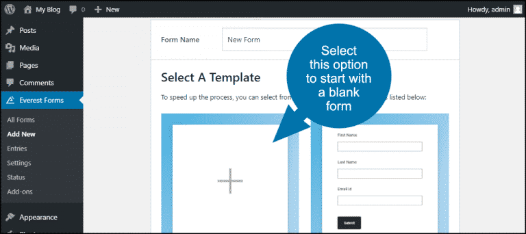 How to Make Forms in WordPress with Everest Forms - GreenGeeks
