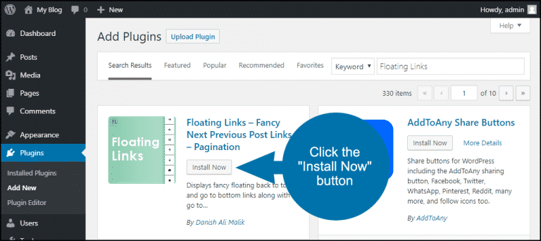 How to Add Floating Links for Next and Previous Posts in WordPress ...