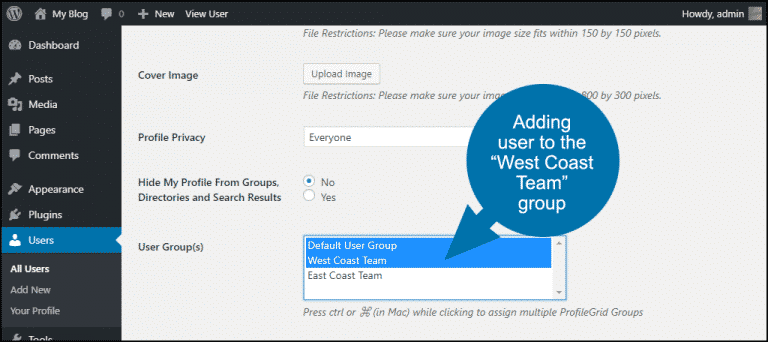How to Set Up a WordPress Profile for Groups and Communities - GreenGeeks