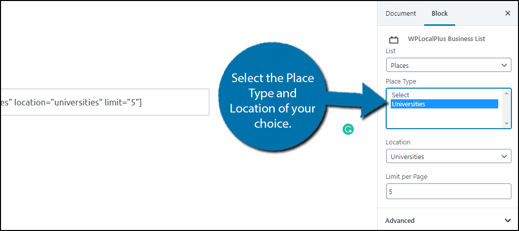 Select A Place