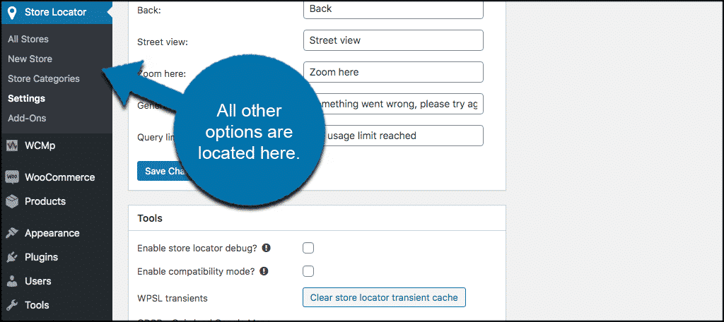 Other options for store locator in wordpress