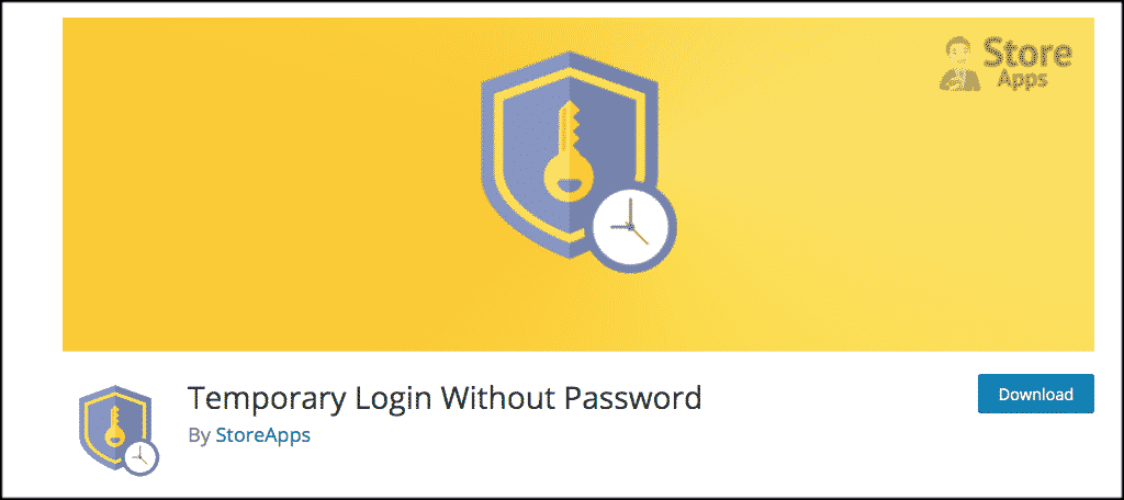 Temporary login without password plugin