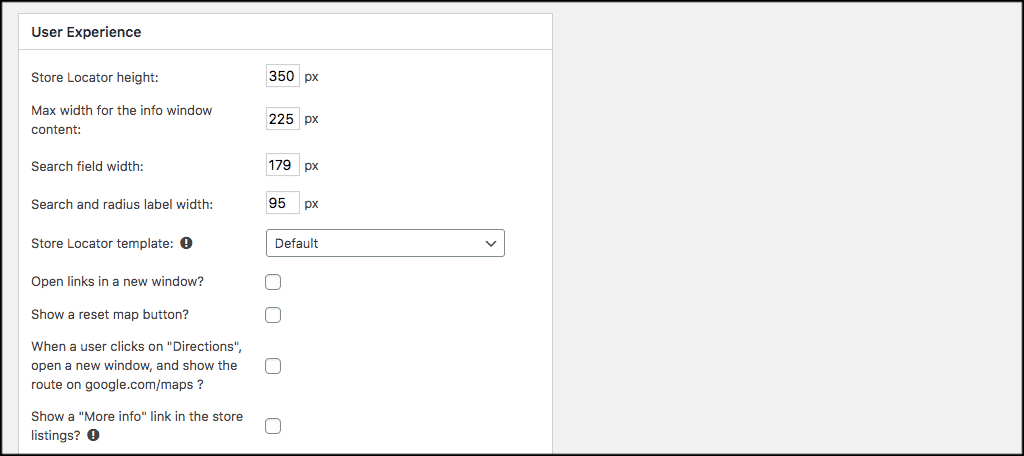 User experience fields