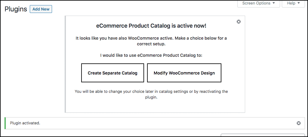 Decide on what catalog to create