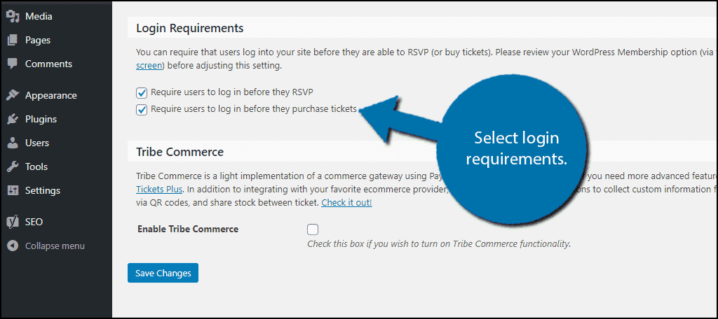 Login Requirements