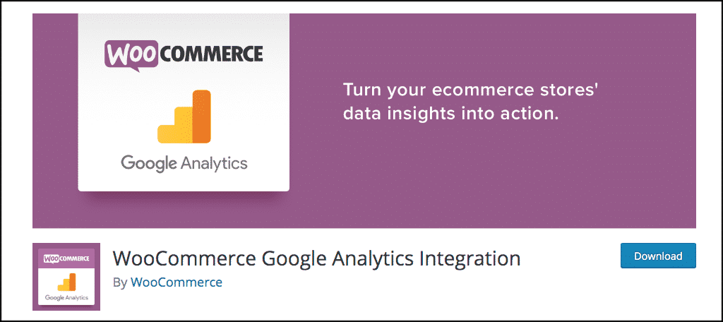 WooCommerce google analytics plugin