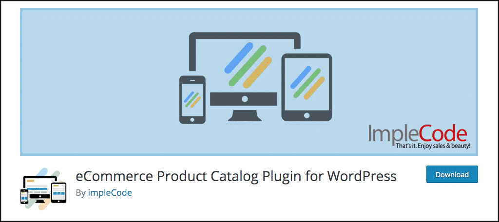 eCommerce product catalog for wordpress