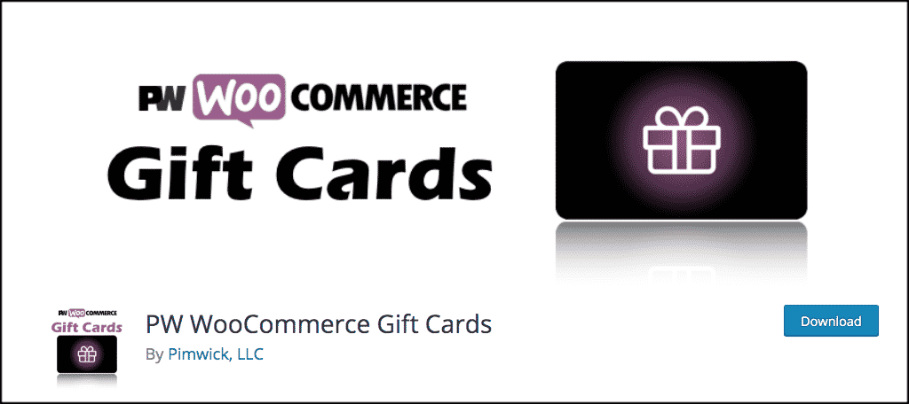 PW WooCommerce gift card plugin