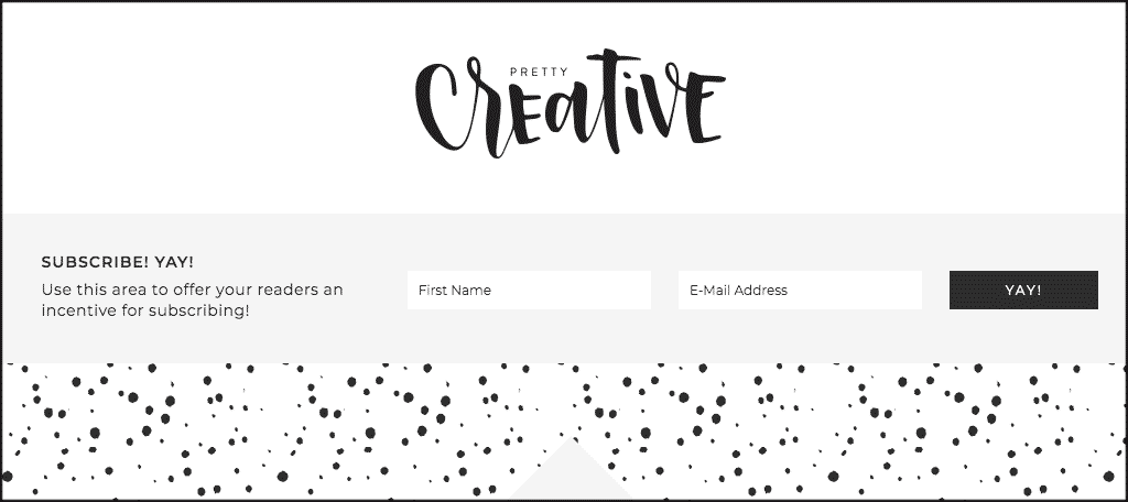 Pretty creative artist website theme