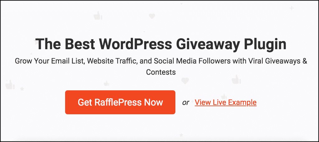 RafflePress plugin