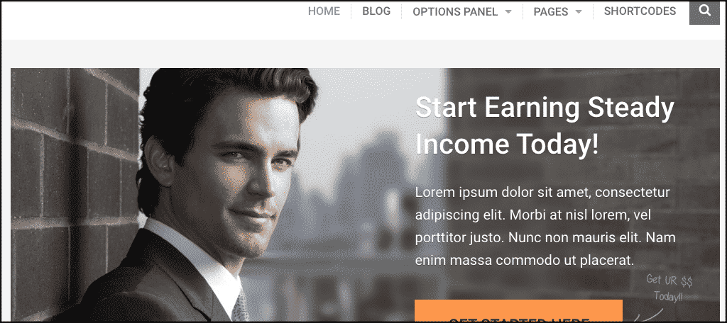 Steady income theme for affiliate websites