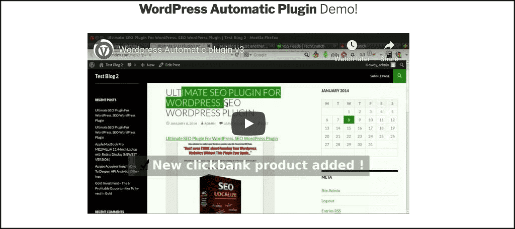 WordPress Automatic plugin for create auction website