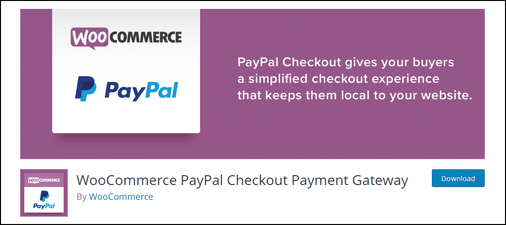 WooCommerce PayPal Checkout Payment Gateway WordPress plugin