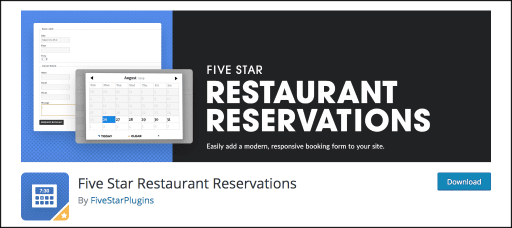 Five star restaurant reservations