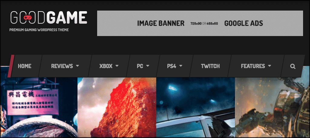 Gaming WordPress Theme - Twitch and  Integration