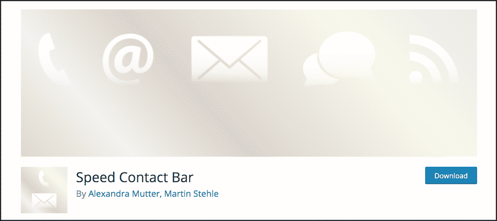 Speed Contact Bar plugin