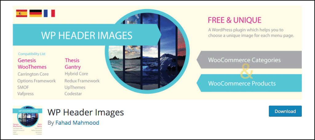 WP header images plugin