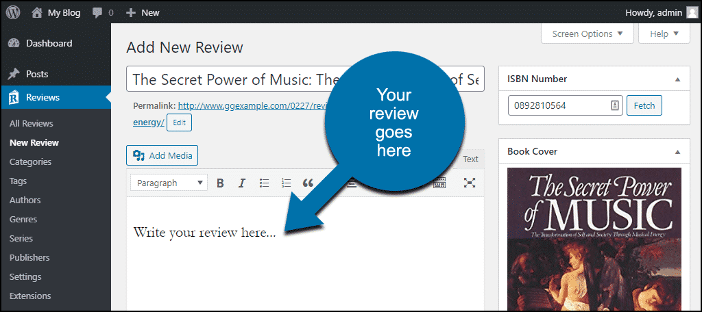 enter review