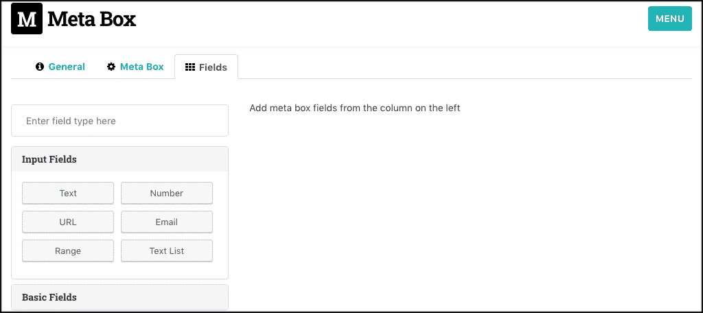 Fields tab